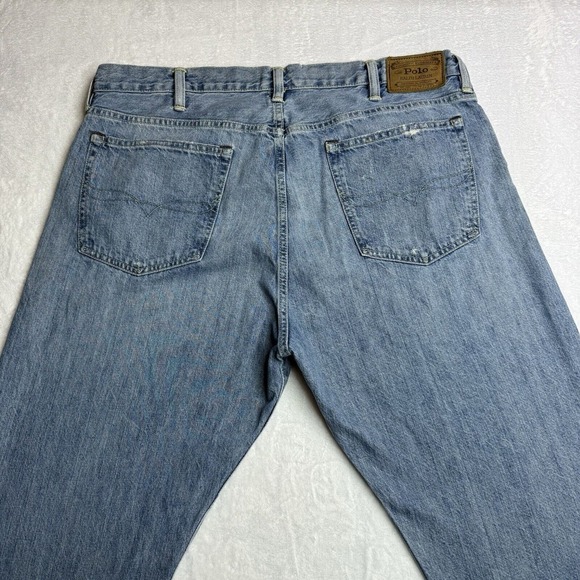 Polo Ralph Lauren Jeans Men 38x32 Med Wash Blue Thompson Relaxed RN 41381‎ - Picture 7 of 16